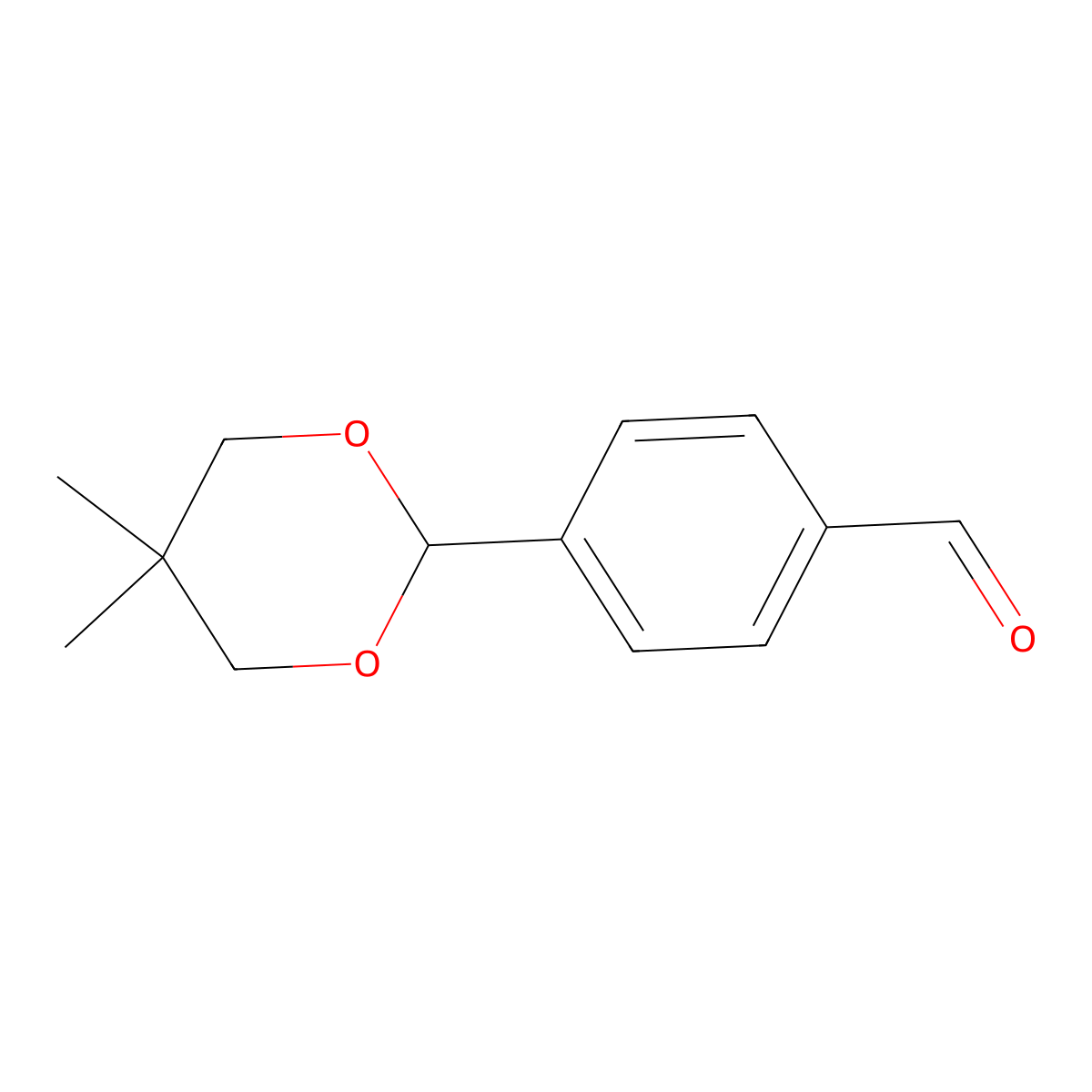 4-(5,5-Dimethyl-1,3-dioxan-2-yl)benzaldehyde molecular structure, CAS 106456-88-6