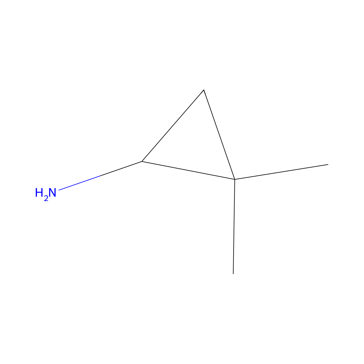 (1S)-2,2-Dimethylcyclopropan-1-amine molecular structure, CAS 106462-19-5