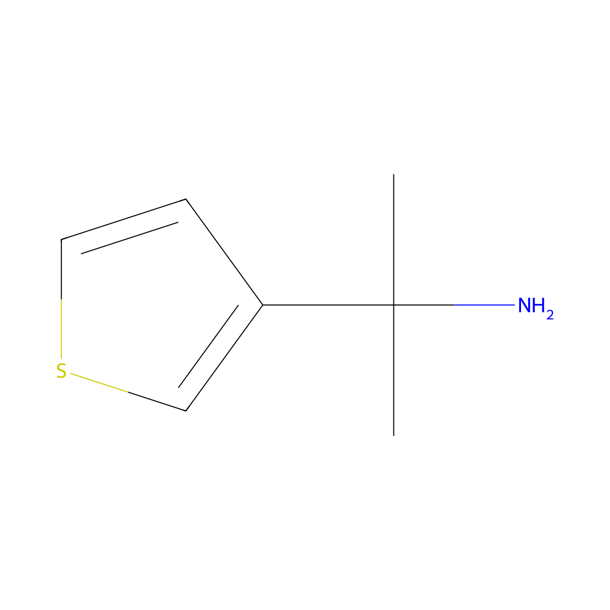 2-(Thiophen-3-yl)propan-2-amine molecular structure, CAS 106462-22-0
