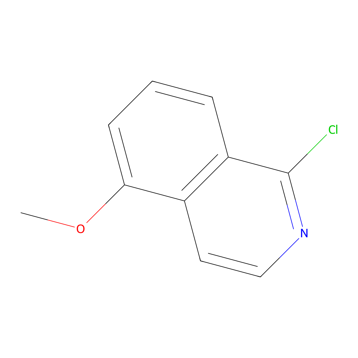 1-Chloro-5-methoxyisoquinoline molecular structure, CAS 106462-85-5