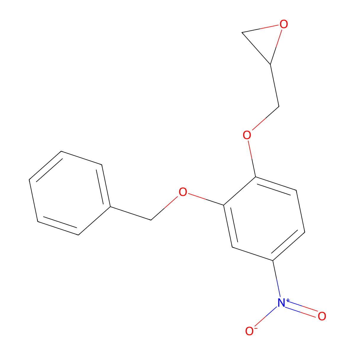 2-[[4-Nitro-2-(phenylmethoxy)phenoxy]methyl]oxirane molecular structure, CAS 1064662-53-8