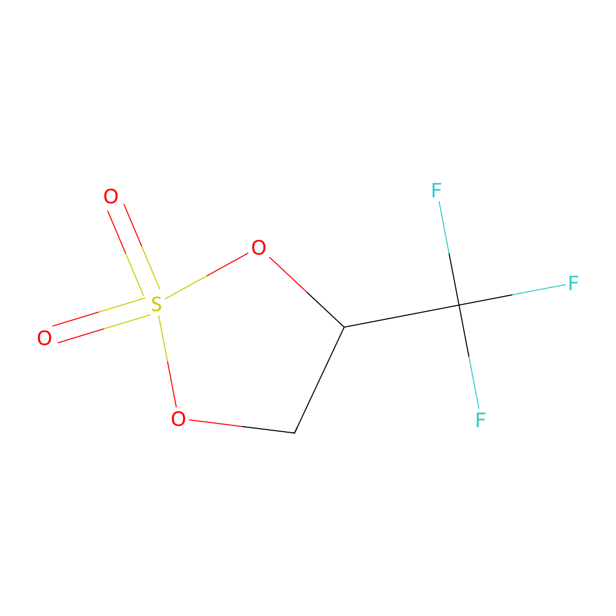 4-(Trifluoromethyl)-1,3,2-dioxathiolane 2,2-dioxide molecular structure, CAS 1064666-48-3