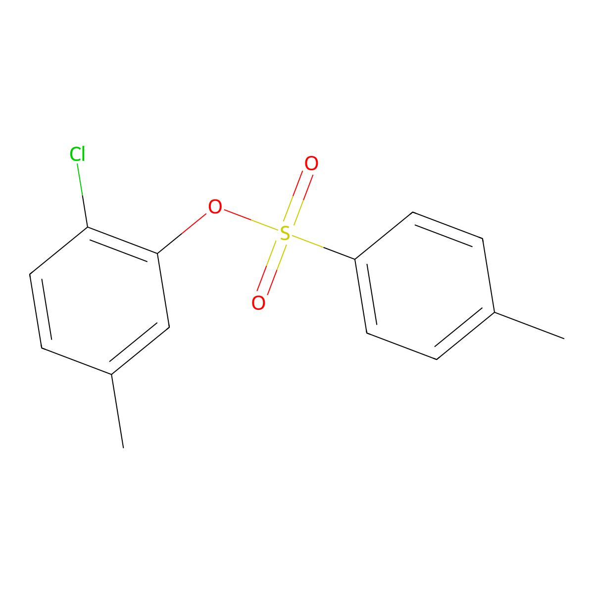 2-Chloro-5-methylphenyl 4-methylbenzene-1-sulfonate molecular structure, CAS 106475-88-1