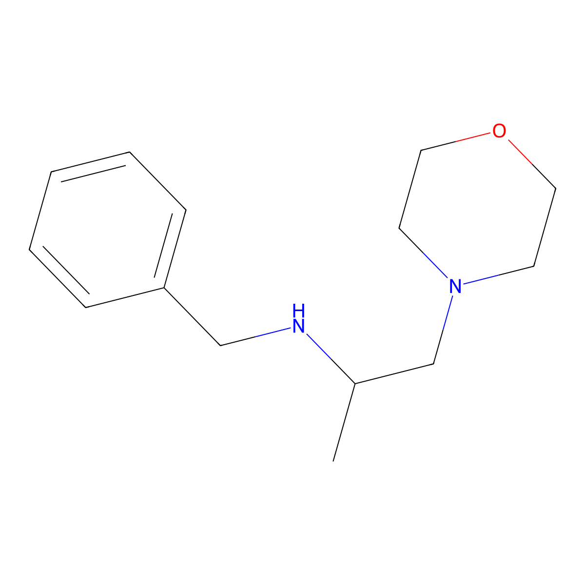 Benzyl(1-(morpholin-4-yl)propan-2-yl)amine molecular structure, CAS 106476-34-0