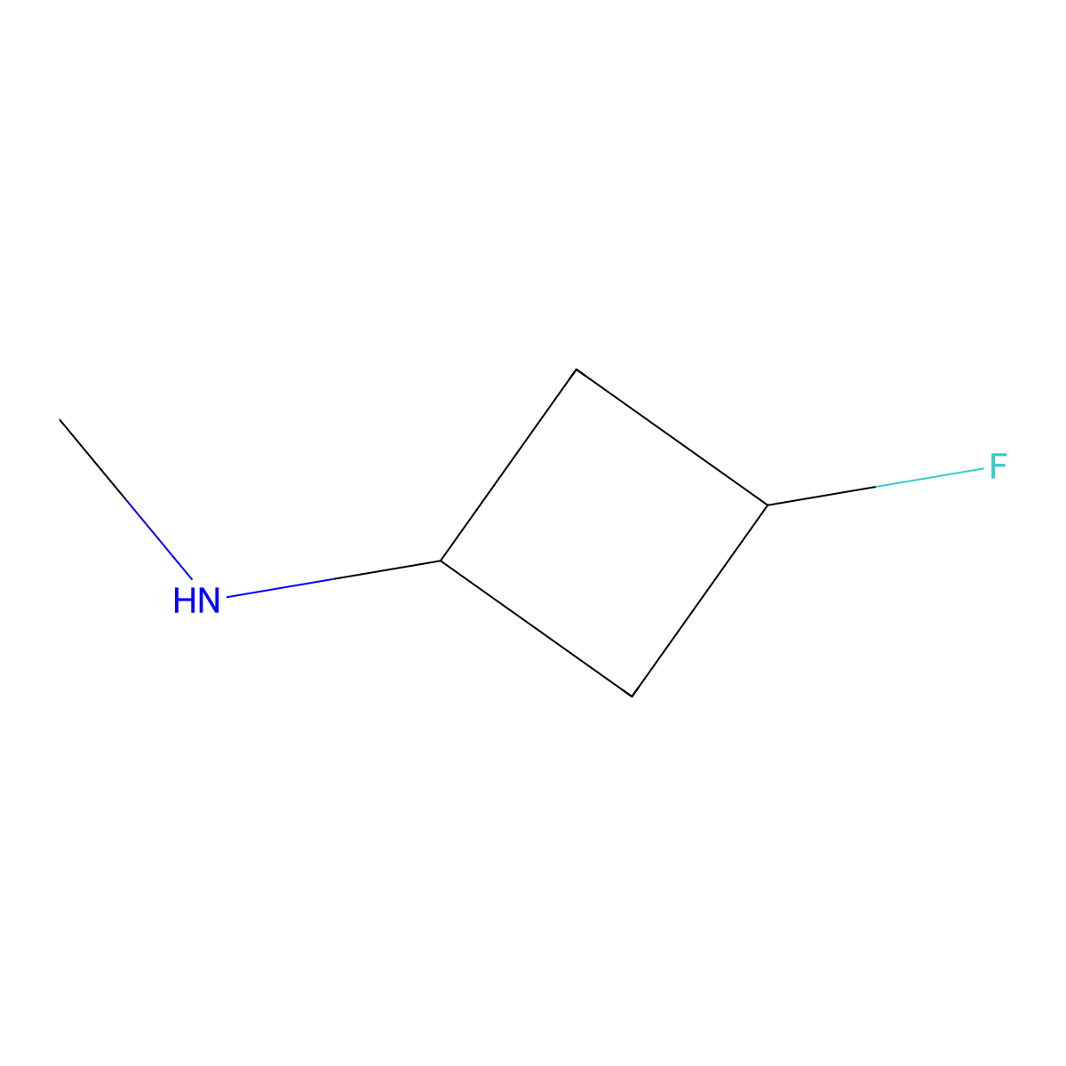 (3-Fluoro-cyclobutyl)-methyl-amine molecular structure, CAS 1064779-92-5