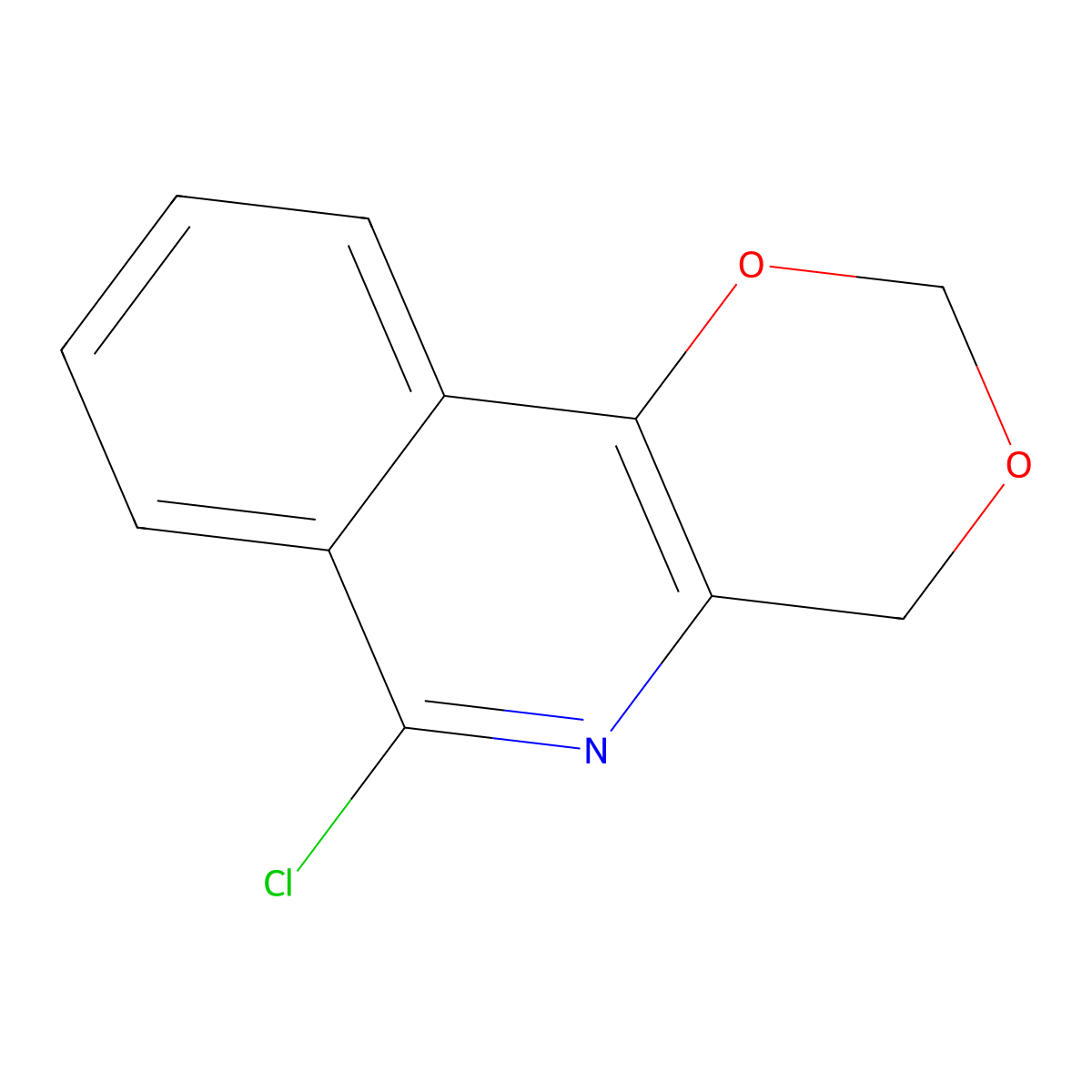6-chloro-4H-[1,3]dioxino[5,4-c]isoquinoline molecular structure, CAS 106488-48-6