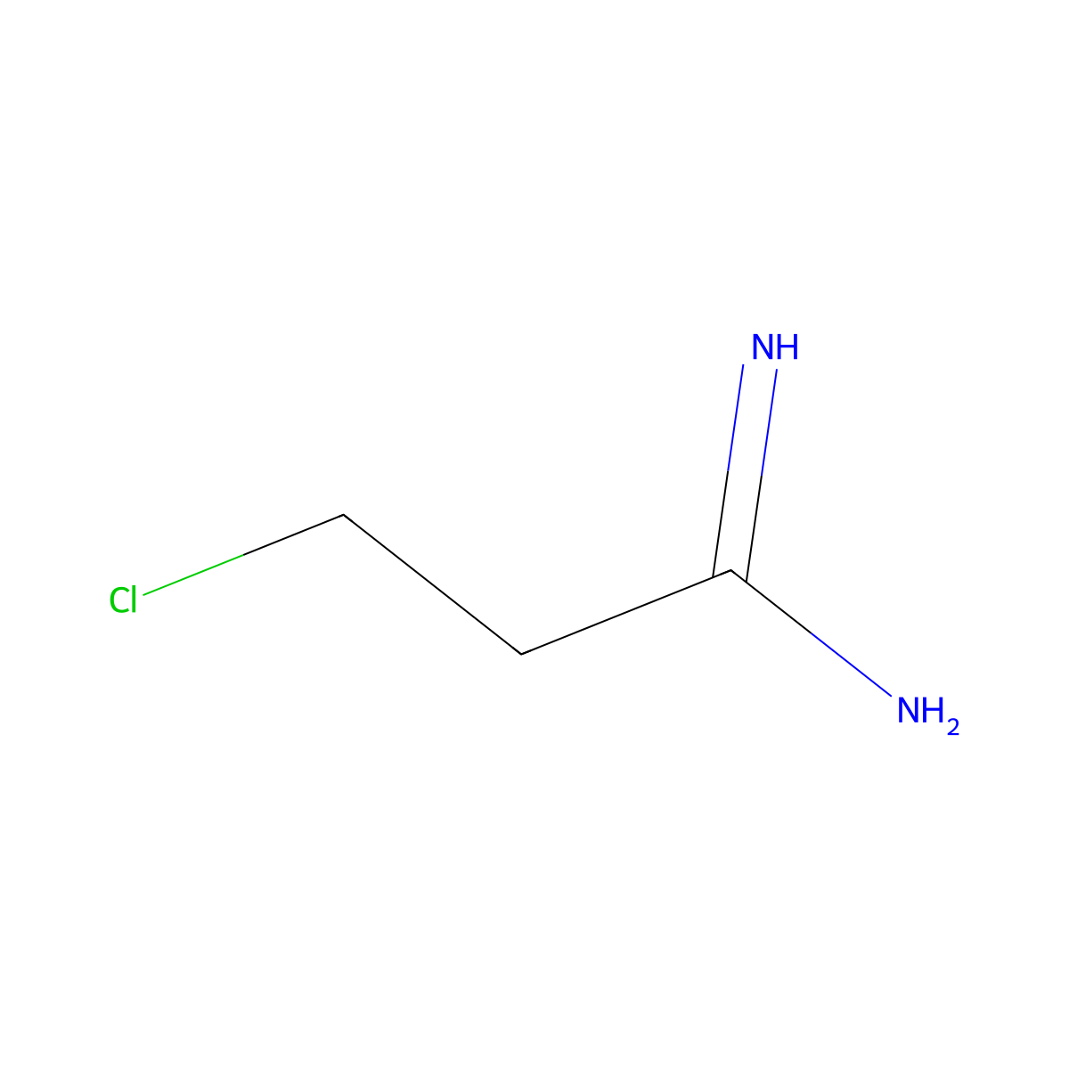 3-Chloropropanimidamide molecular structure, CAS 106492-71-1
