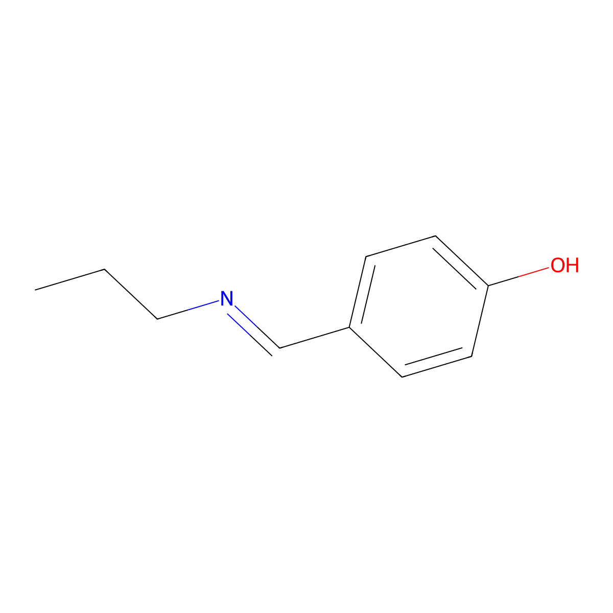 4-[(Propylimino)methyl]benzenol molecular structure, CAS 106493-25-8