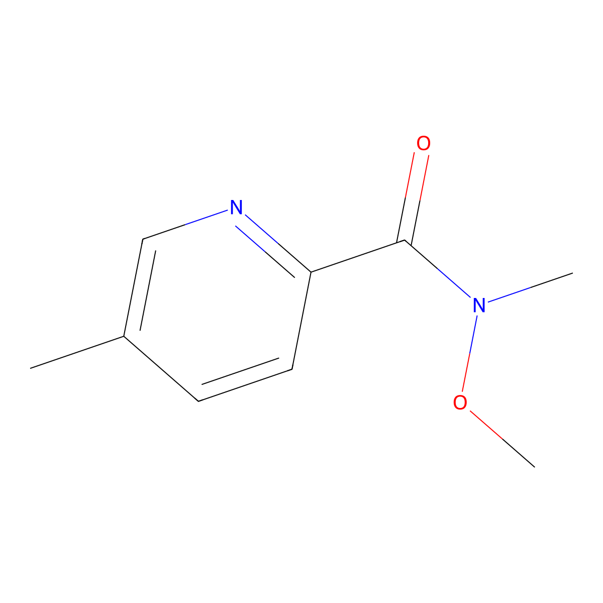 N-Methoxy-N,5-dimethylpicolinamide molecular structure, CAS 1065008-22-1