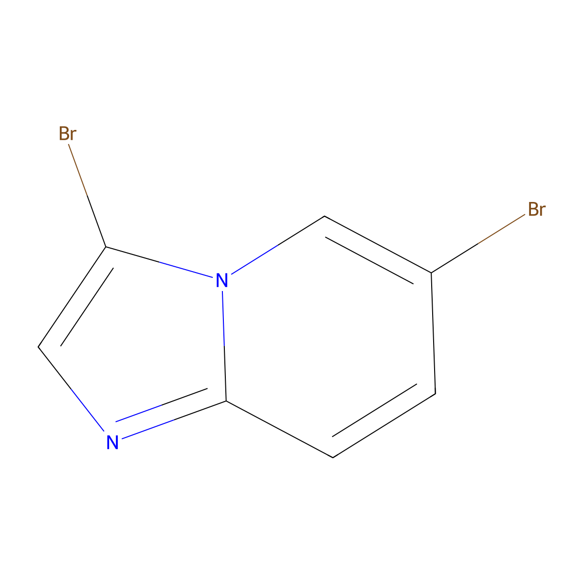 3,6-Dibromoimidazo[1,2-a]pyridine molecular structure, CAS 1065074-14-7
