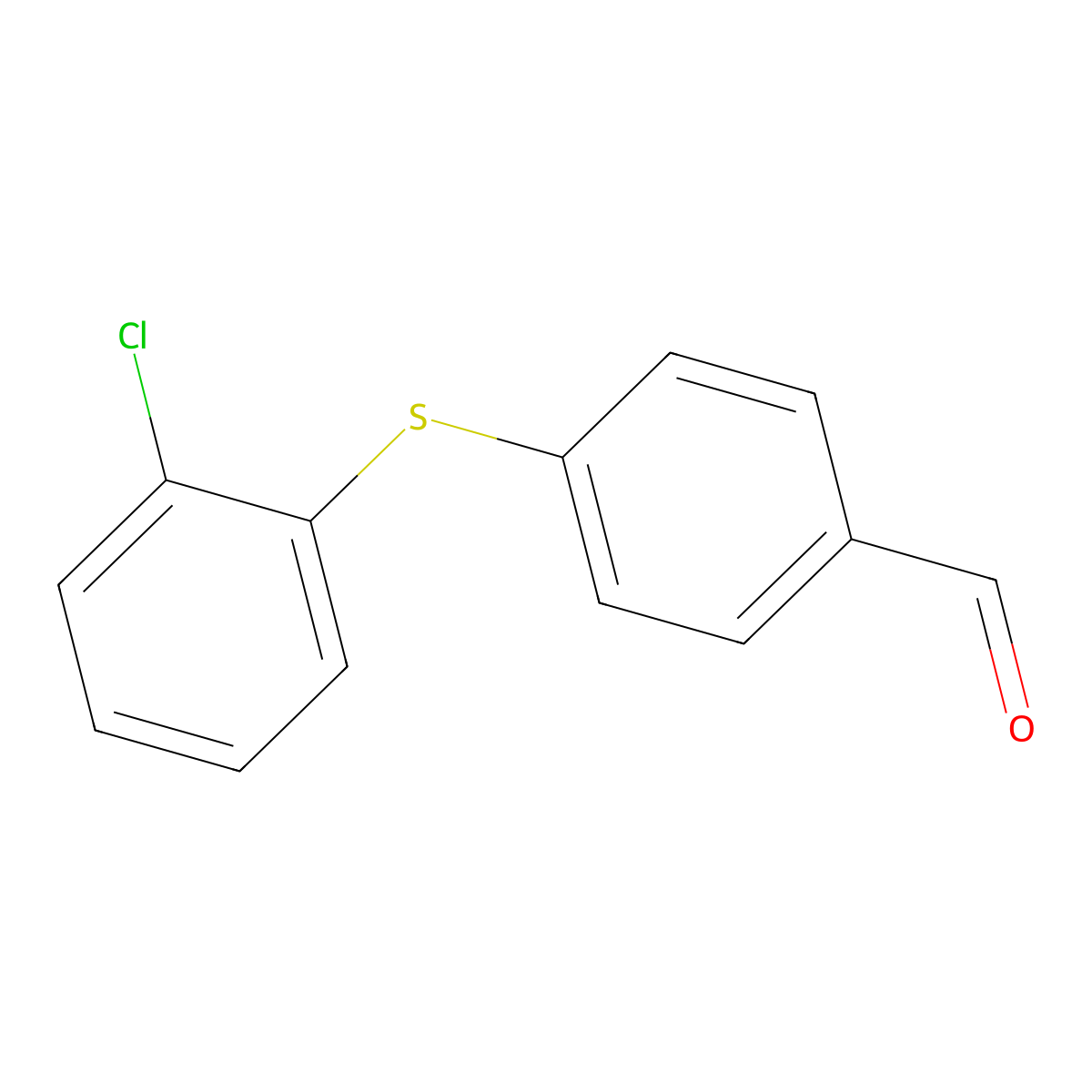 4-(2-Chlorophenylthio)benzaldehyde molecular structure, CAS 1065075-42-4