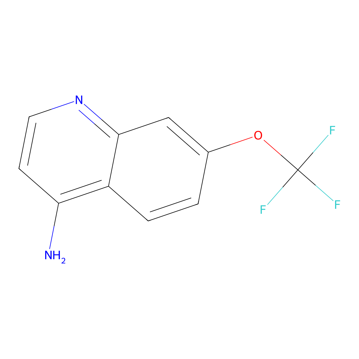 7-(Trifluoromethoxy)quinolin-4-amine molecular structure, CAS 1065092-25-2