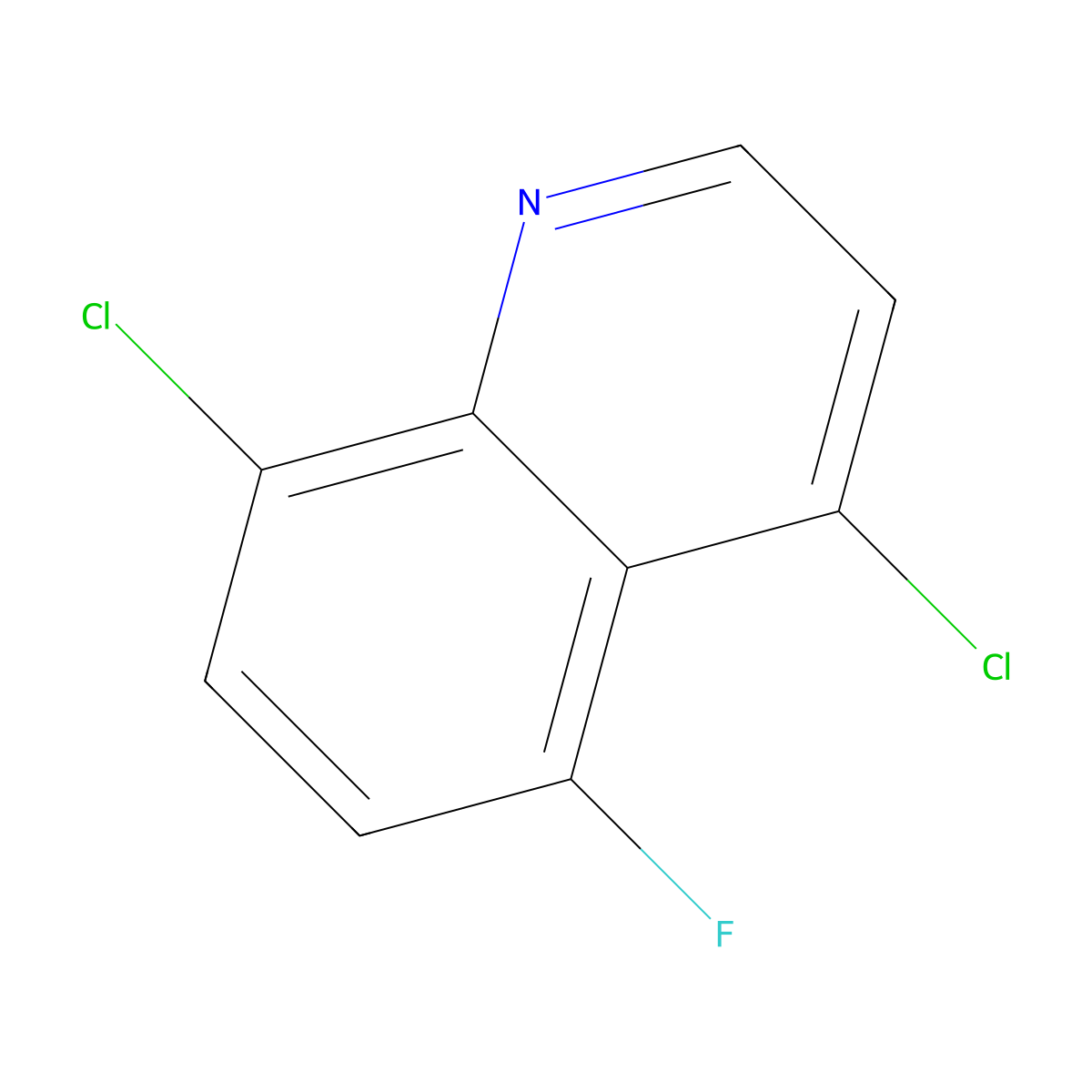 4,8-Dichloro-5-fluoroquinoline molecular structure, CAS 1065093-06-2