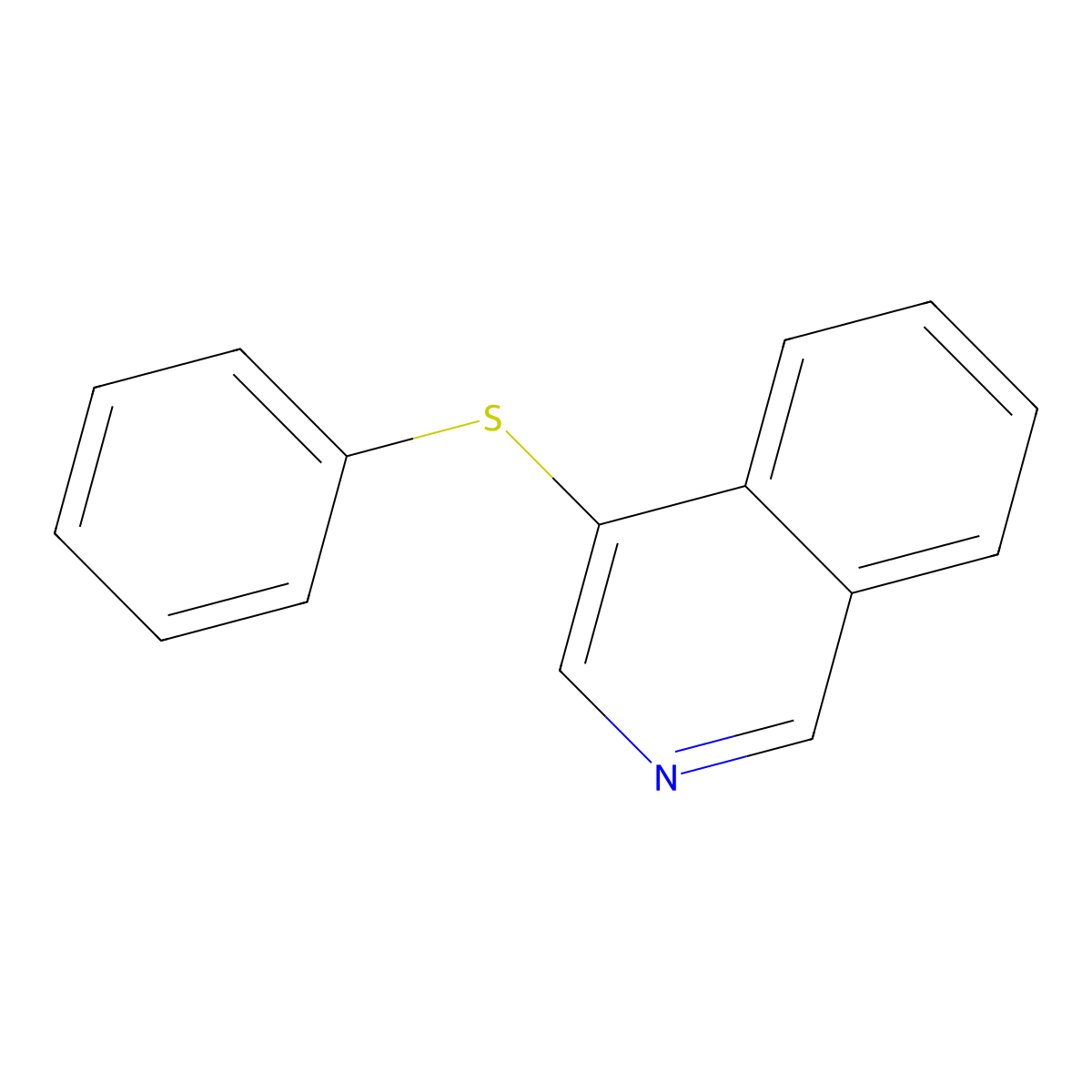 4-(Phenylthio)isoquinoline molecular structure, CAS 106510-95-6