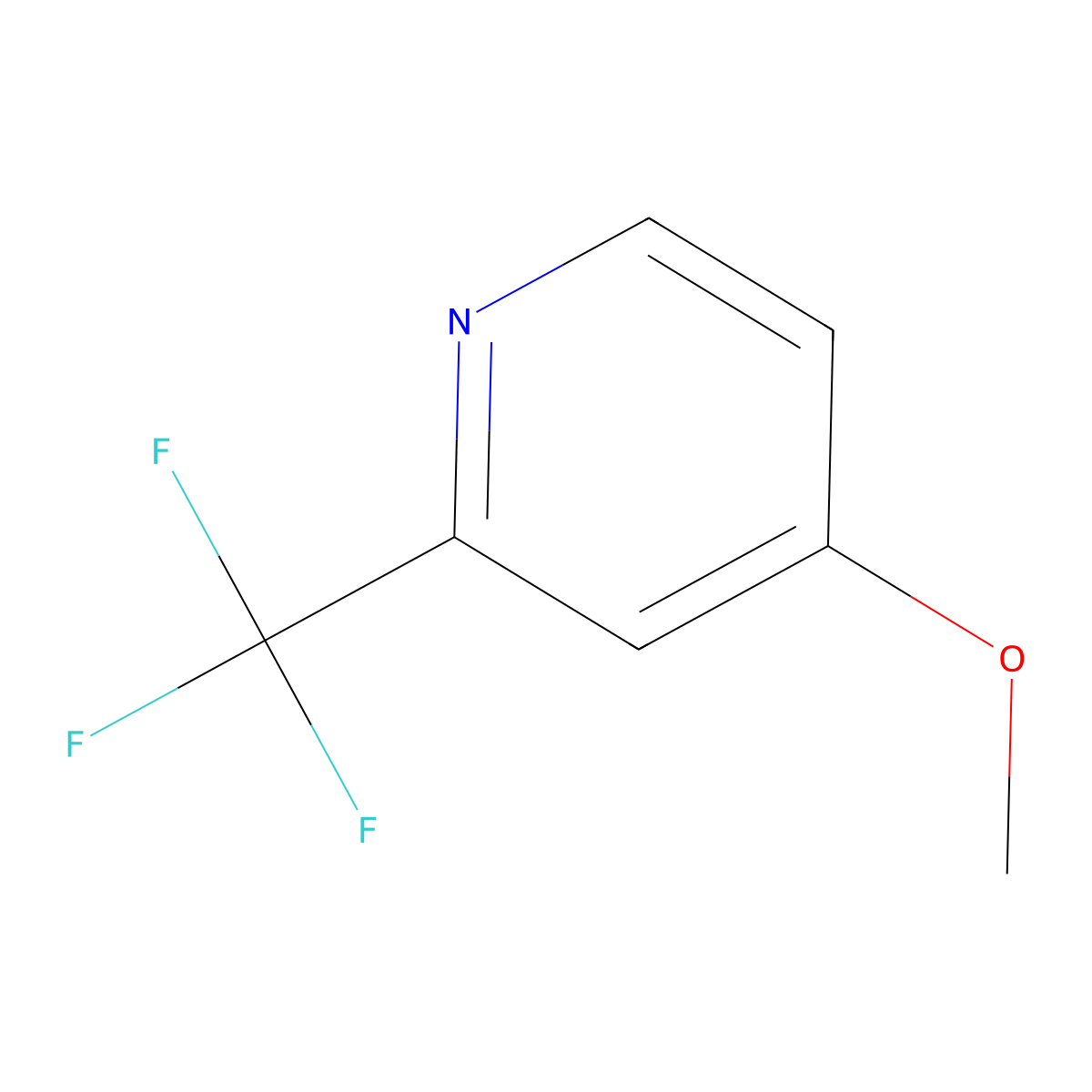 4-Methoxy-2-(trifluoromethyl)pyridine molecular structure, CAS 1065103-97-0