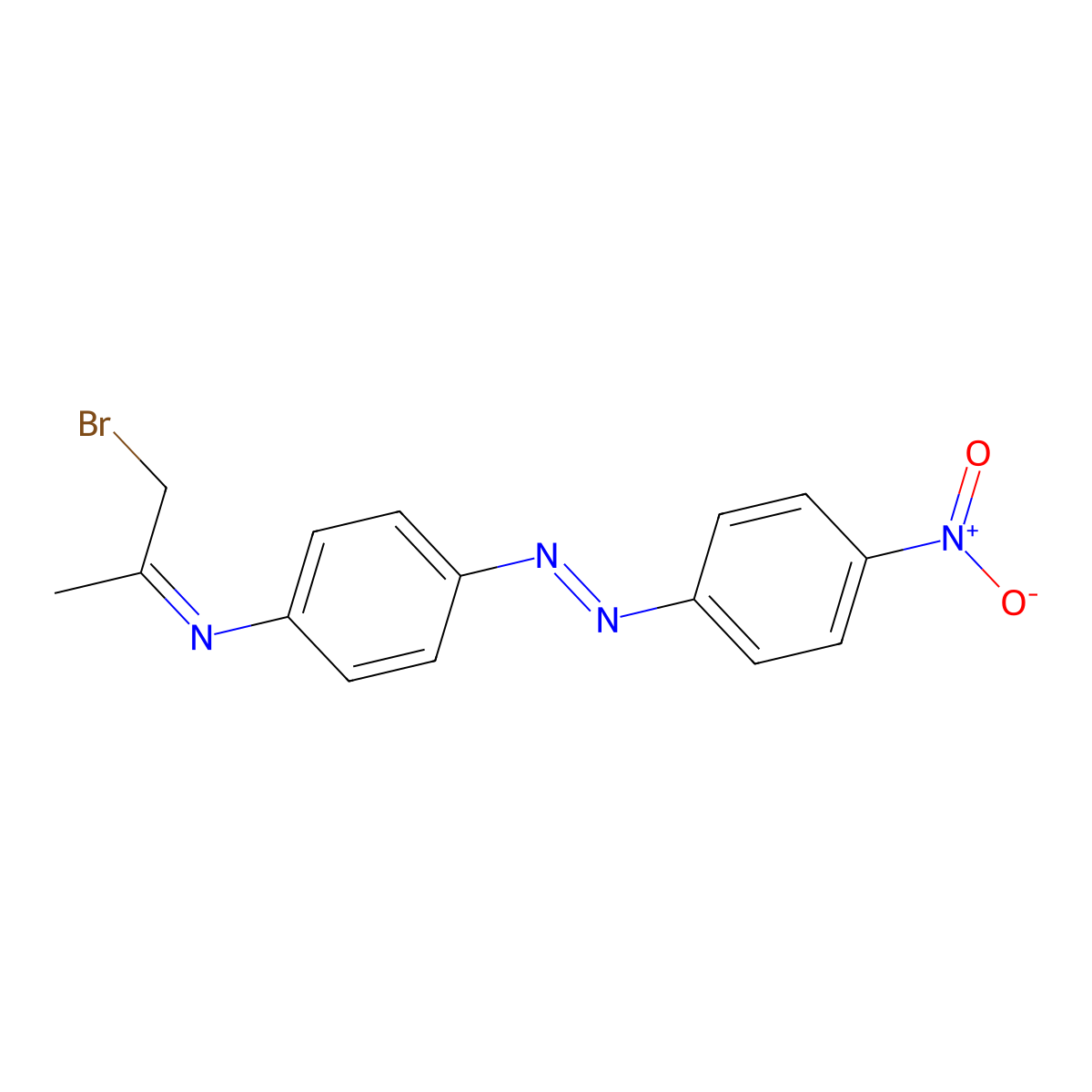 Benzenamine, N-(2-bromo-1-methylethylidene)-4-[2-(4-nitrophenyl)diazenyl]- molecular structure, CAS 1065107-61-0
