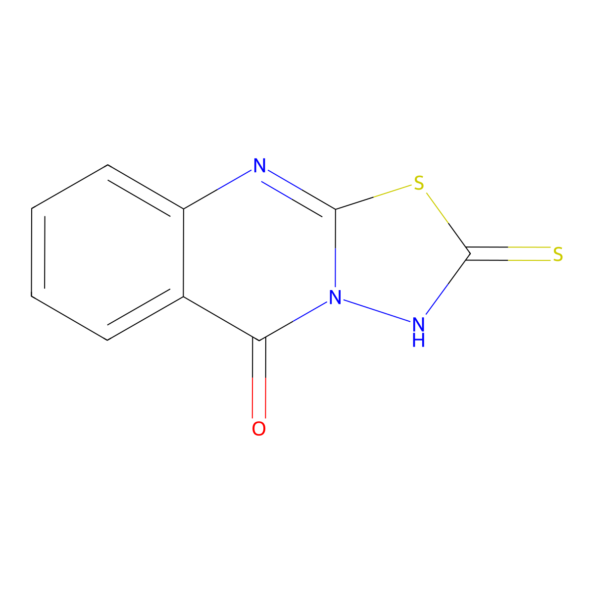 2-Thioxo-5H-1,3,4-thiadiazolo[2,3-b]quinazolin-5-one molecular structure, CAS 106511-81-3