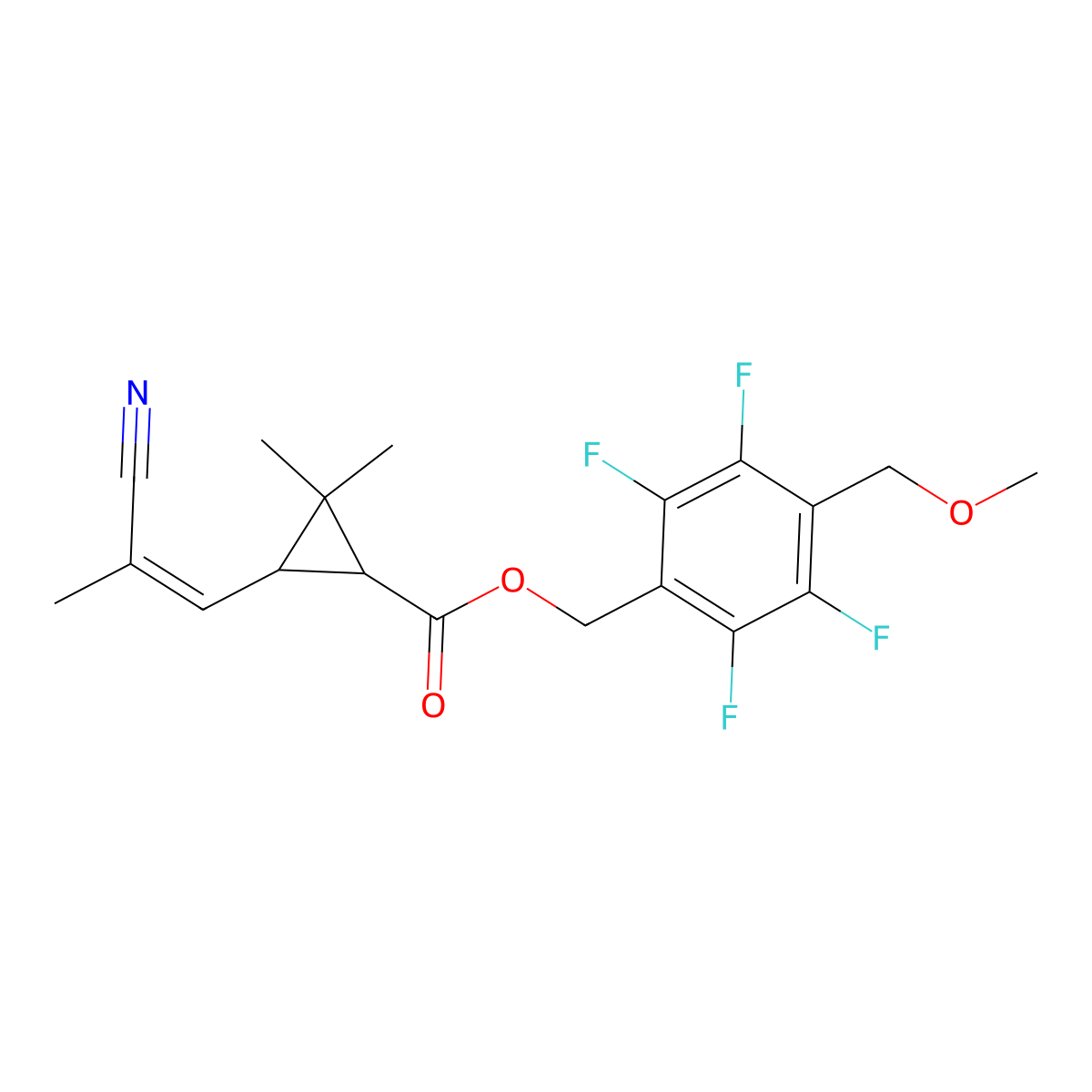 Momfluorothrin, (Z,1R,3R)- molecular structure, CAS 1065124-65-3