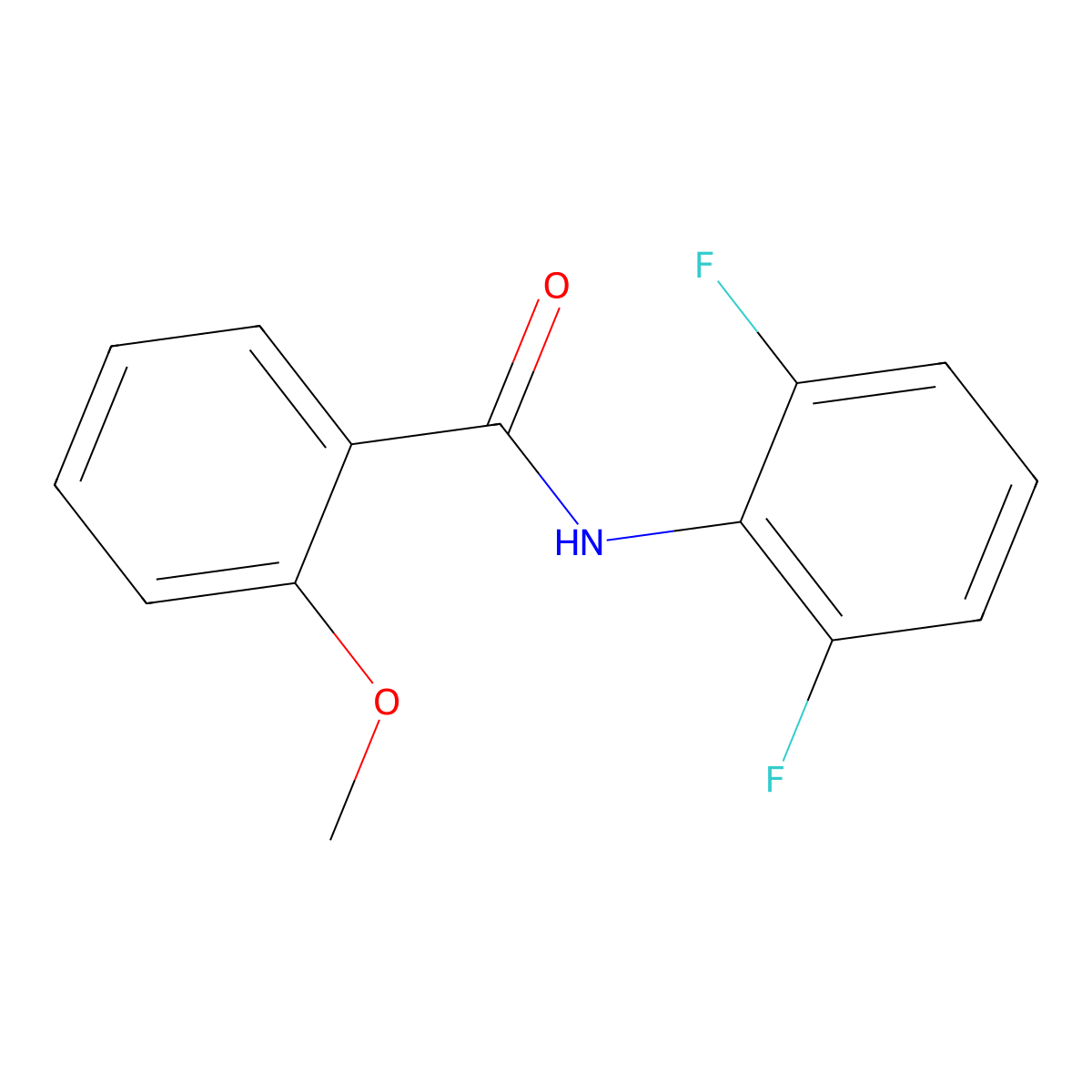 N-(2,6-difluorophenyl)-2-methoxybenzamide molecular structure, CAS 1065134-54-4