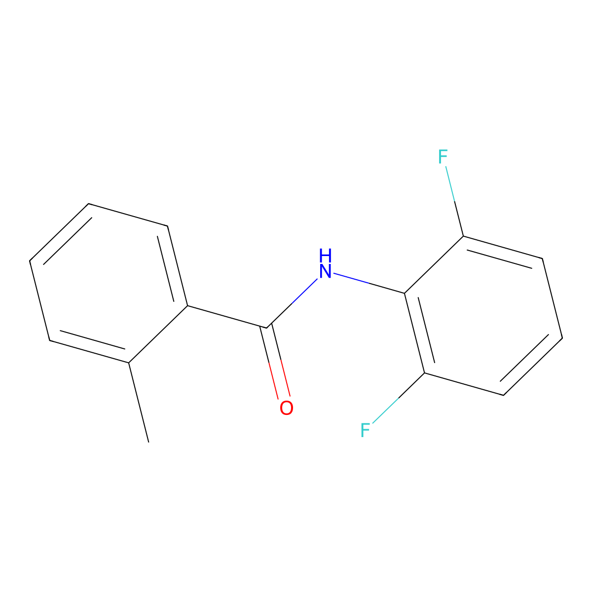N-(2,6-difluorophenyl)-2-methylbenzamide molecular structure, CAS 1065134-59-9