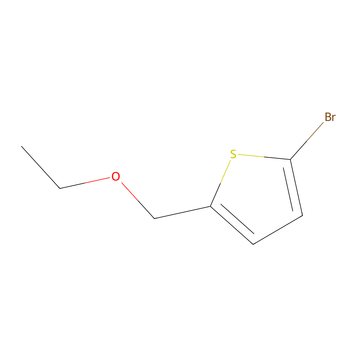 2-Bromo-5-(ethoxymethyl)thiophene molecular structure, CAS 1065184-21-5