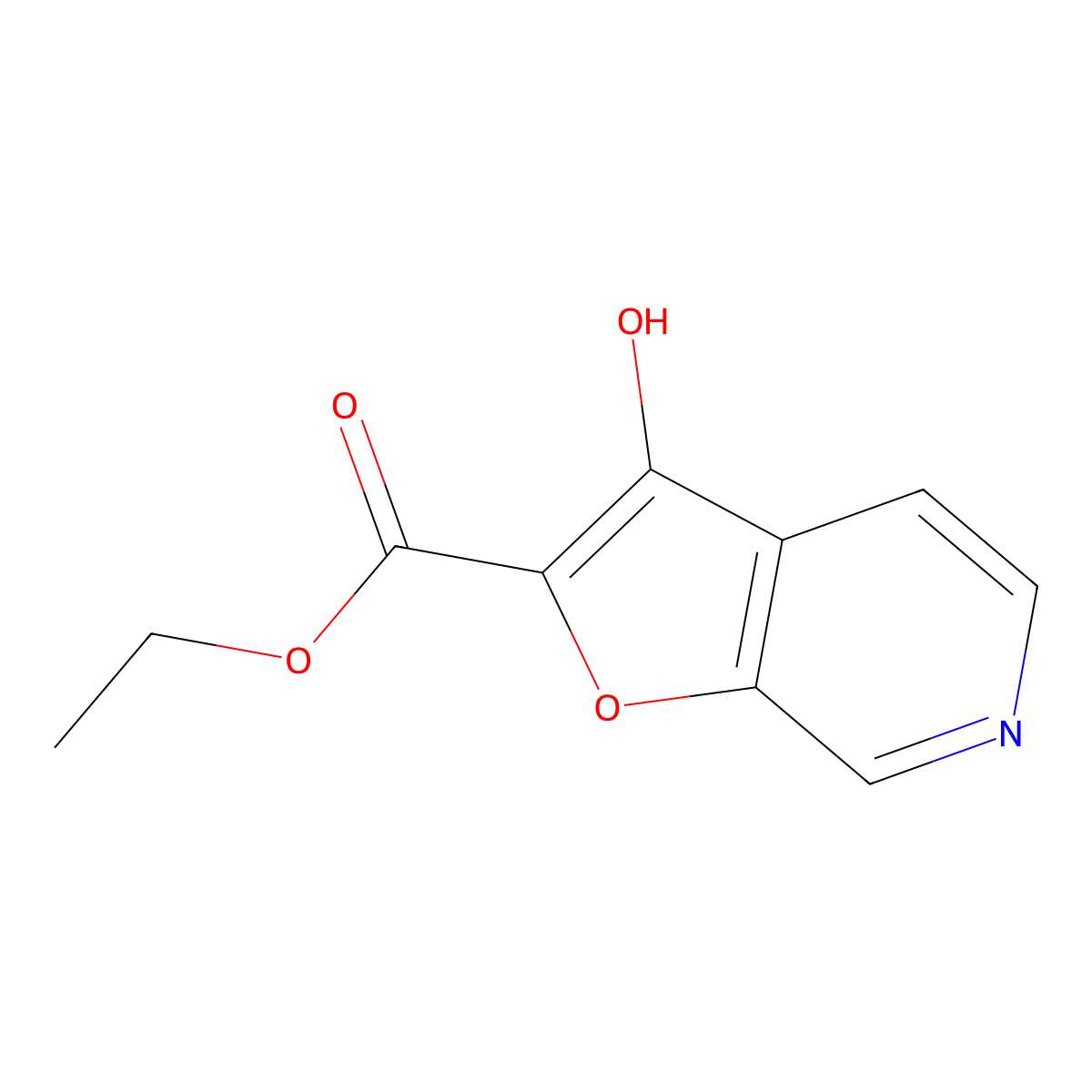 Ethyl 3-hydroxyfuro[2,3-c]pyridine-2-carboxylate molecular structure, CAS 106531-50-4