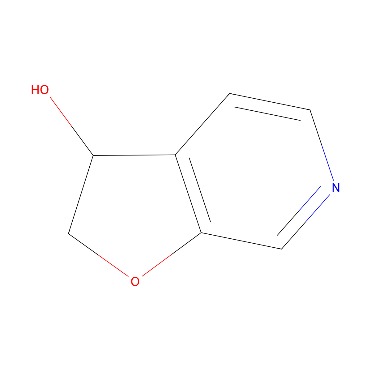 2,3-Dihydrofuro[2,3-c]pyridin-3-ol molecular structure, CAS 106531-53-7