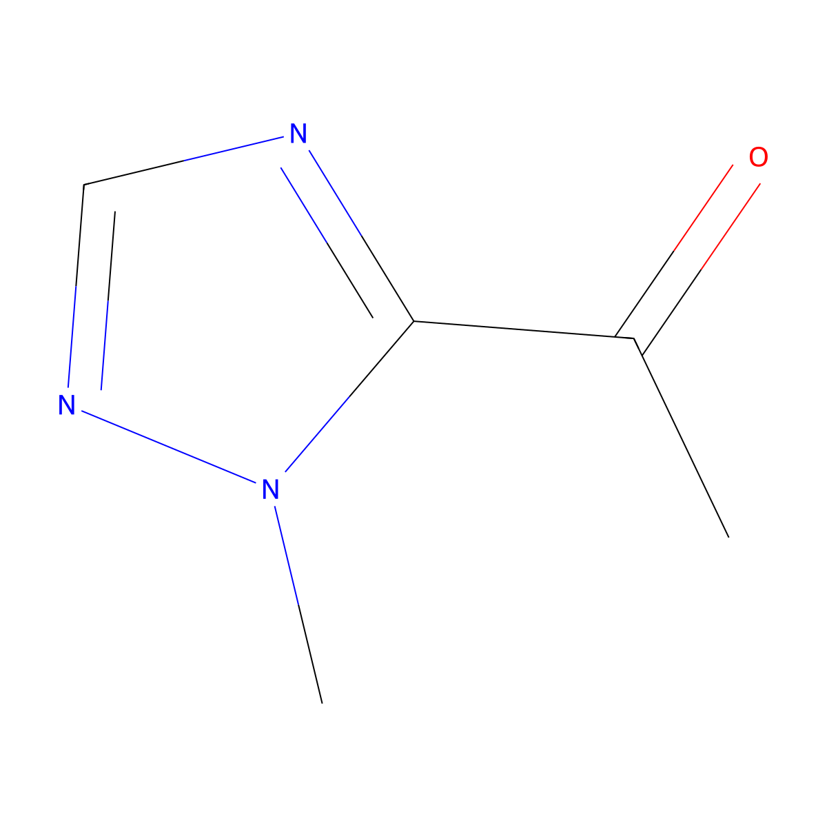 1-(1-Methyl-1H-1,2,4-triazol-5-yl)ethanone molecular structure, CAS 106535-28-8