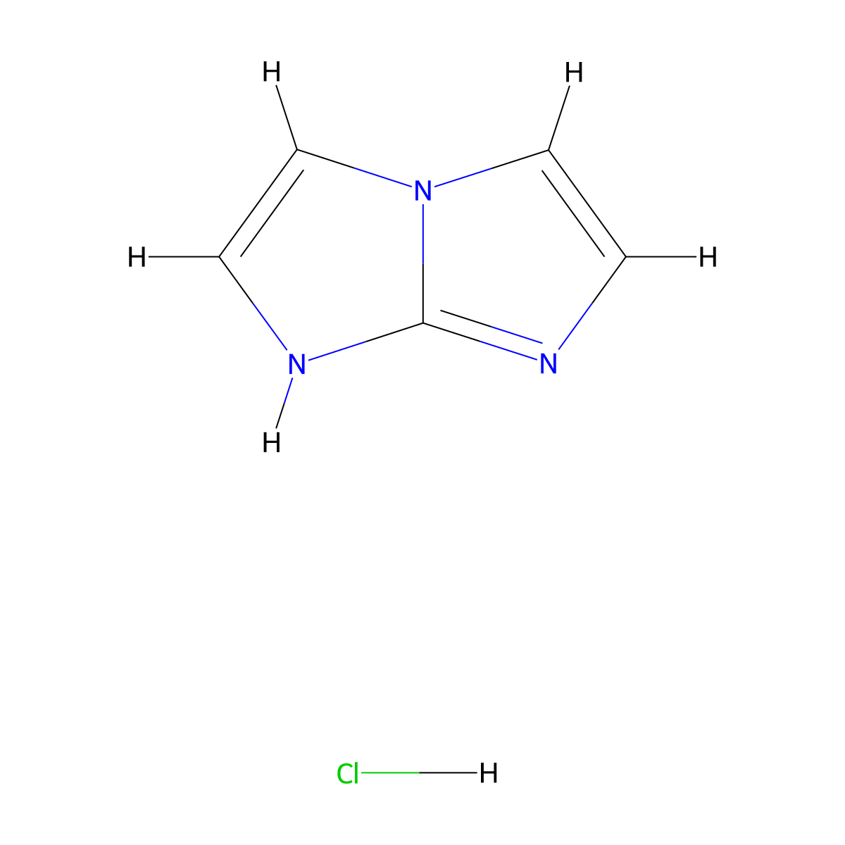 1H-imidazo[1,2-a]imidazole hydrochloride molecular structure, CAS 106538-25-4