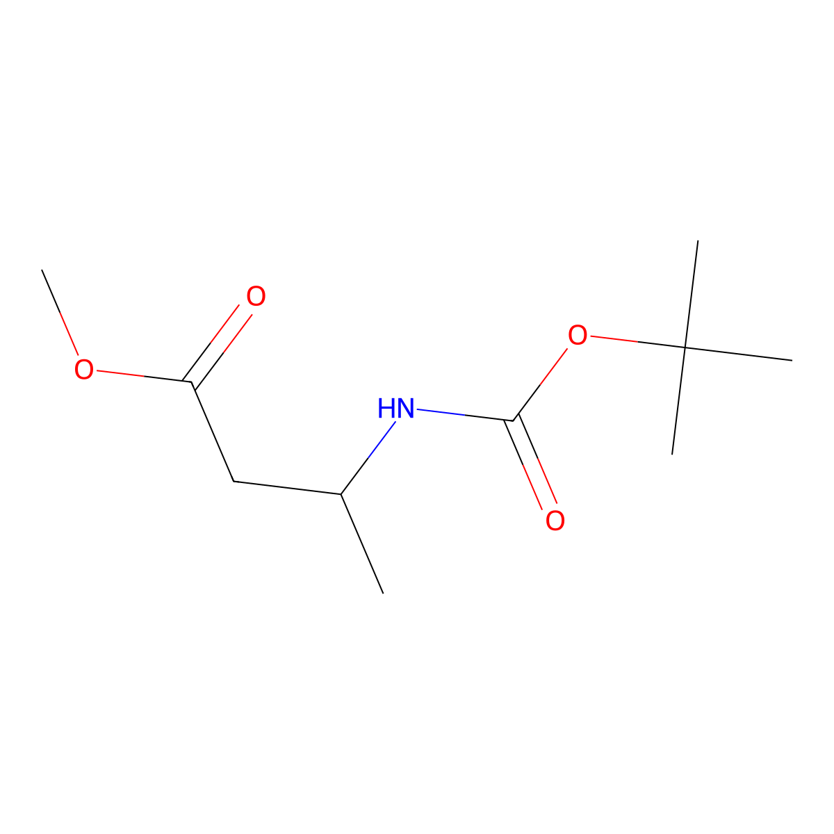Methyl (S)-3-Boc-aminobutyrate molecular structure, CAS 106539-14-4