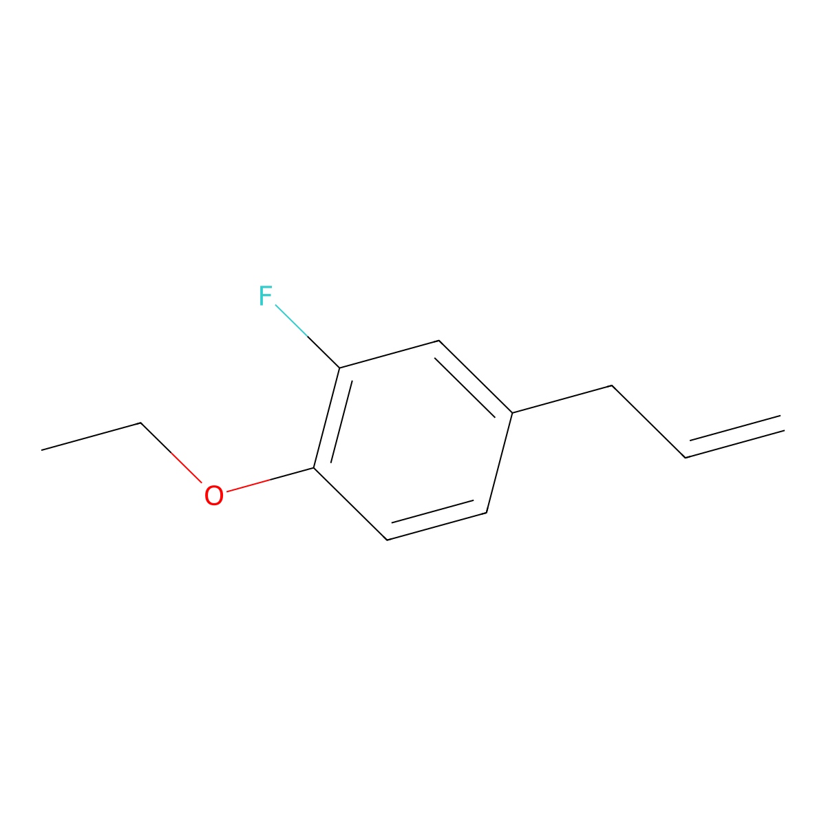4-Allyl-1-ethoxy-2-fluorobenzene molecular structure, CAS 1065470-18-9