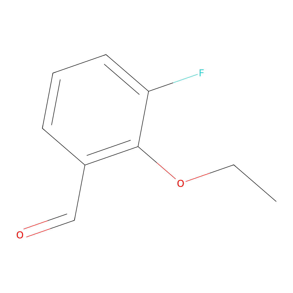 2-Ethoxy-3-fluorobenzaldehyde molecular structure, CAS 1065470-20-3