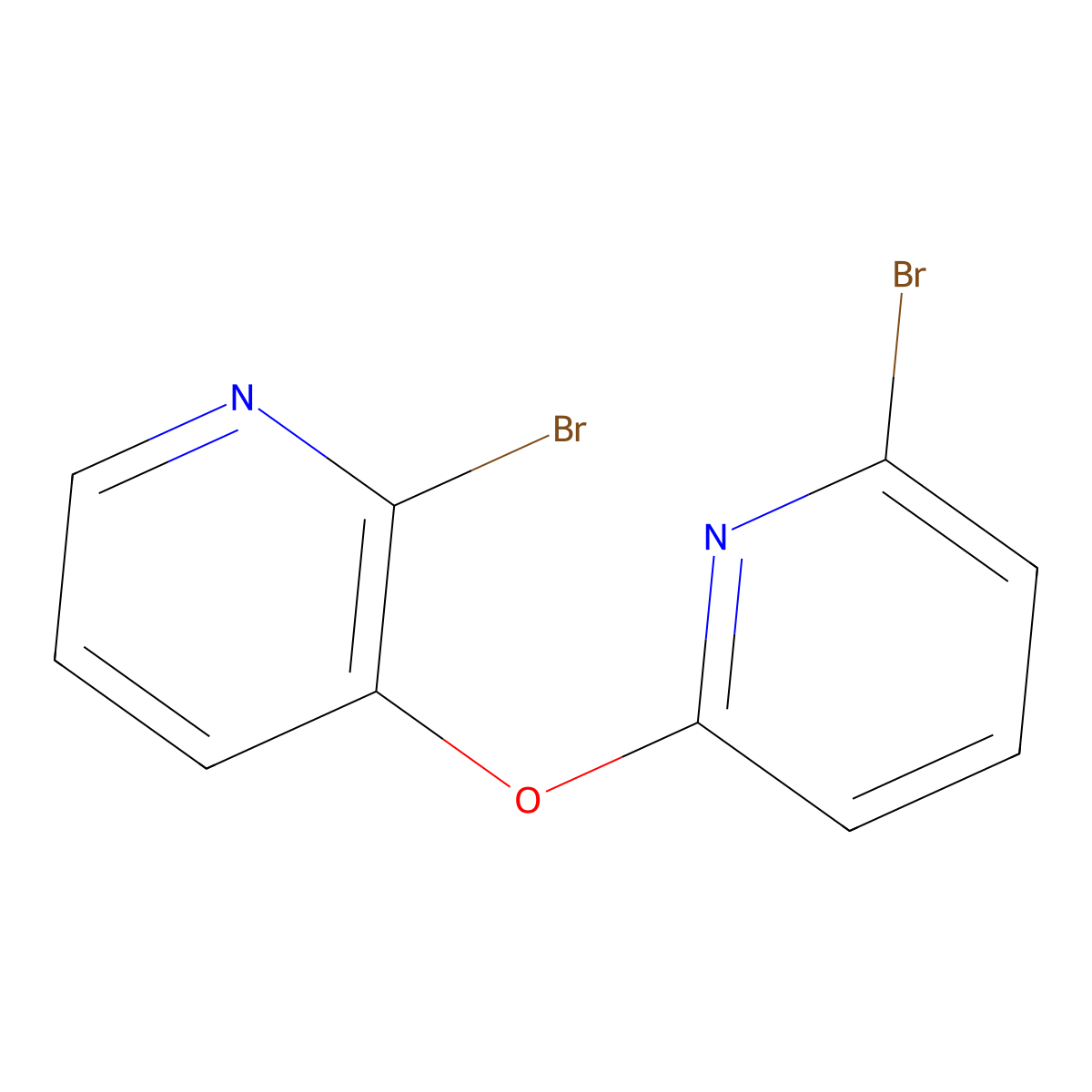 2-Bromo-6-(2-bromopyridin-3-yloxy)pyridine molecular structure, CAS 1065484-65-2