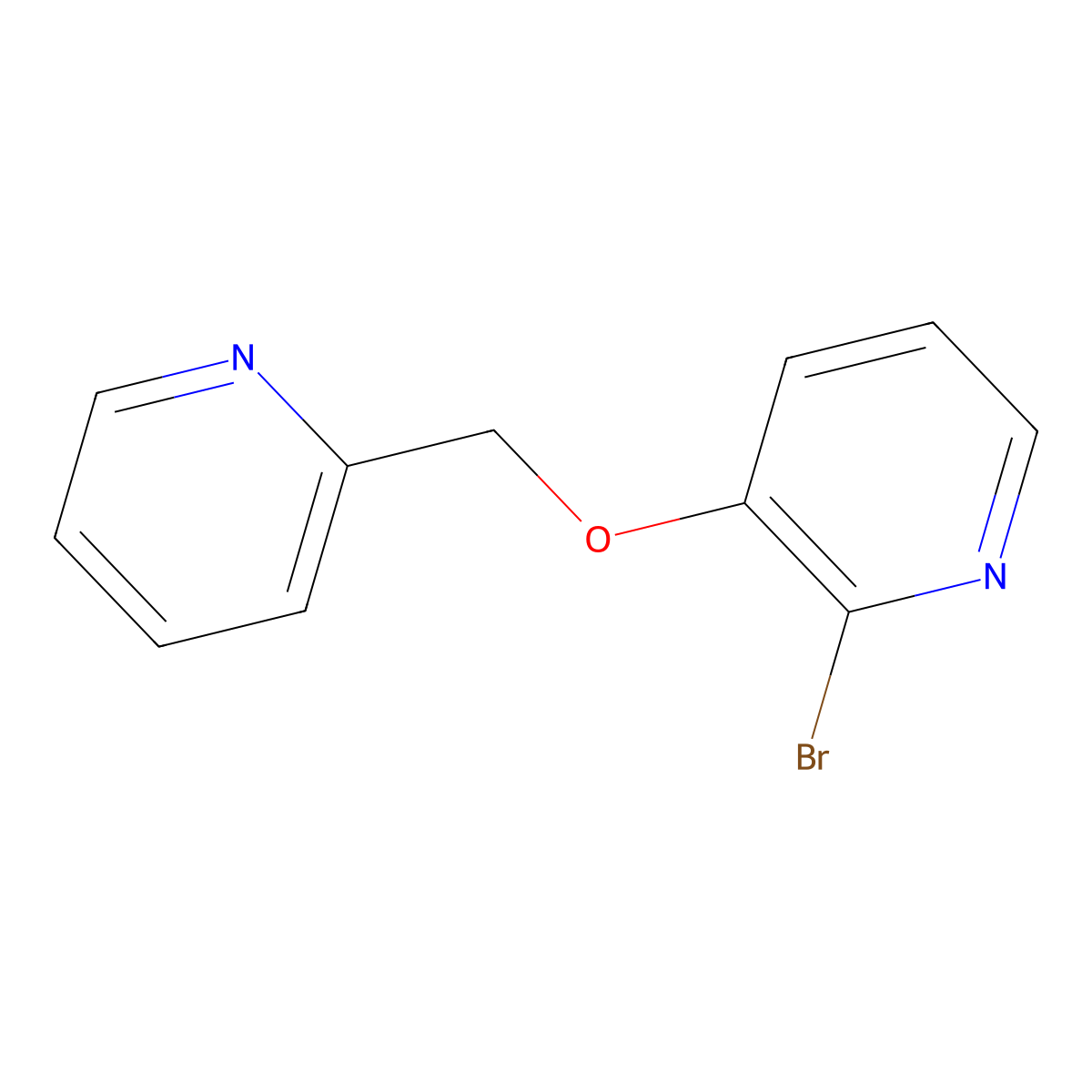 2-Bromo-3-(pyridin-2-ylmethoxy)-pyridine molecular structure, CAS 1065484-77-6