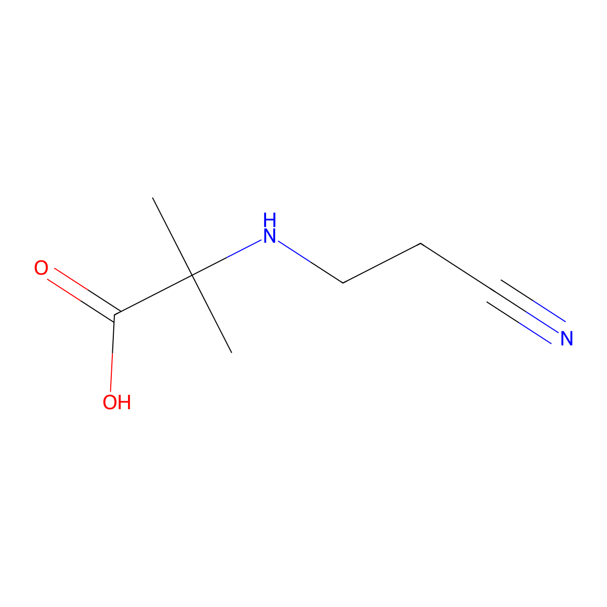 N-(2-Cyanoethyl)-2-methylalanine molecular structure, CAS 106556-63-2