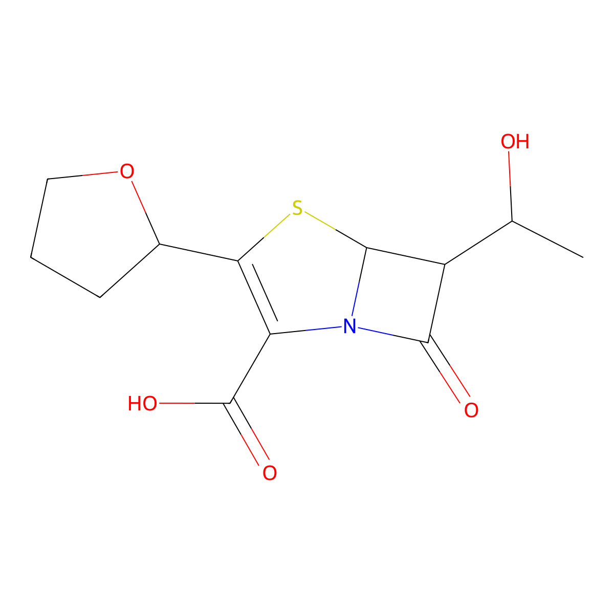 Faropenem molecular structure, CAS 106560-14-9