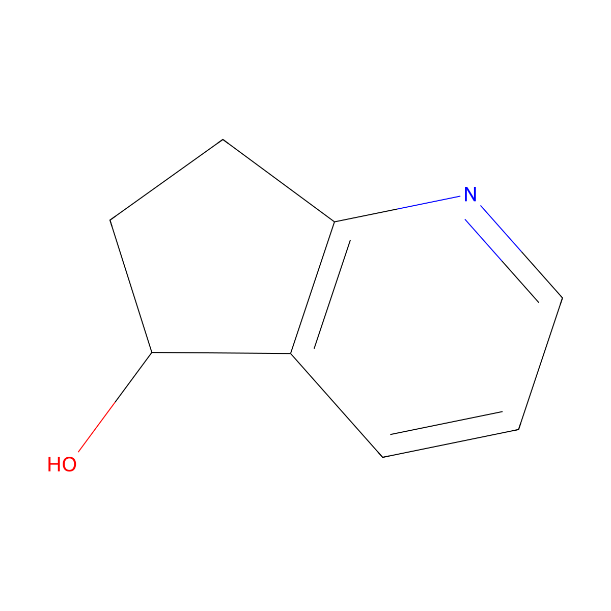 6,7-Dihydro-5H-cyclopenta[b]pyridin-5-ol molecular structure, CAS 1065609-70-2