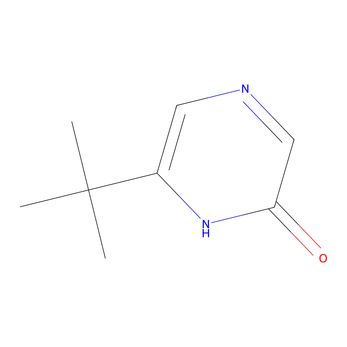 6-tert-Butyl-pyrazin-2-ol molecular structure, CAS 1065620-55-4