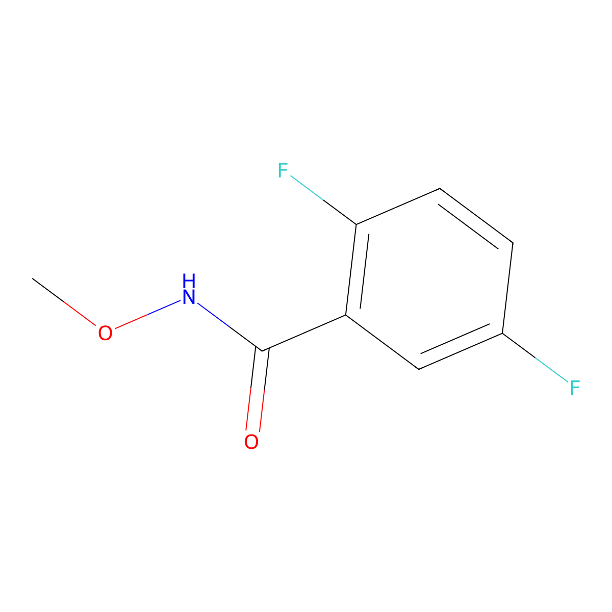 2,5-difluoro-N-methoxybenzamide molecular structure, CAS 1065640-18-7