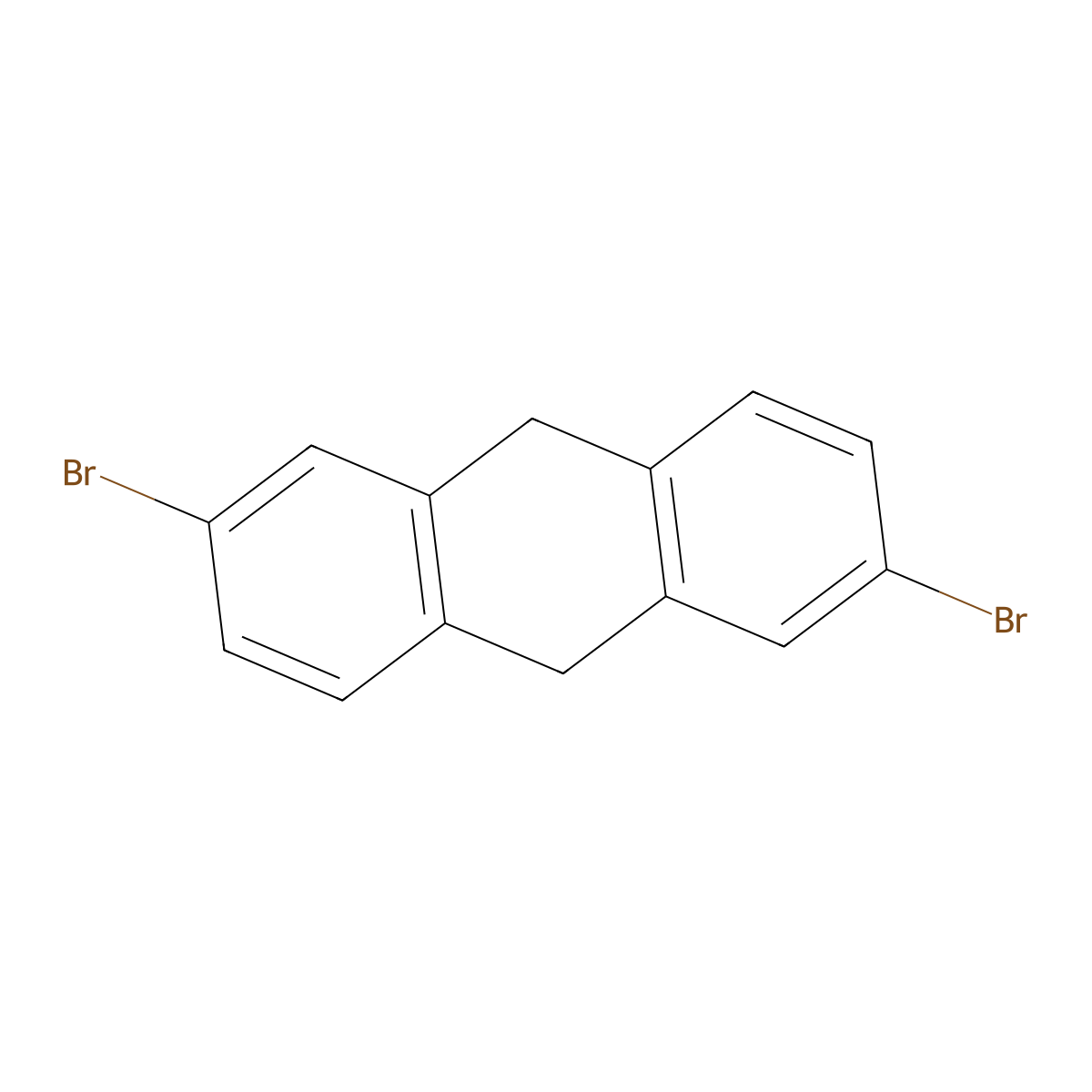 2,6-Dibromo-9,10-dihydroanthracene molecular structure, CAS 1065644-53-2