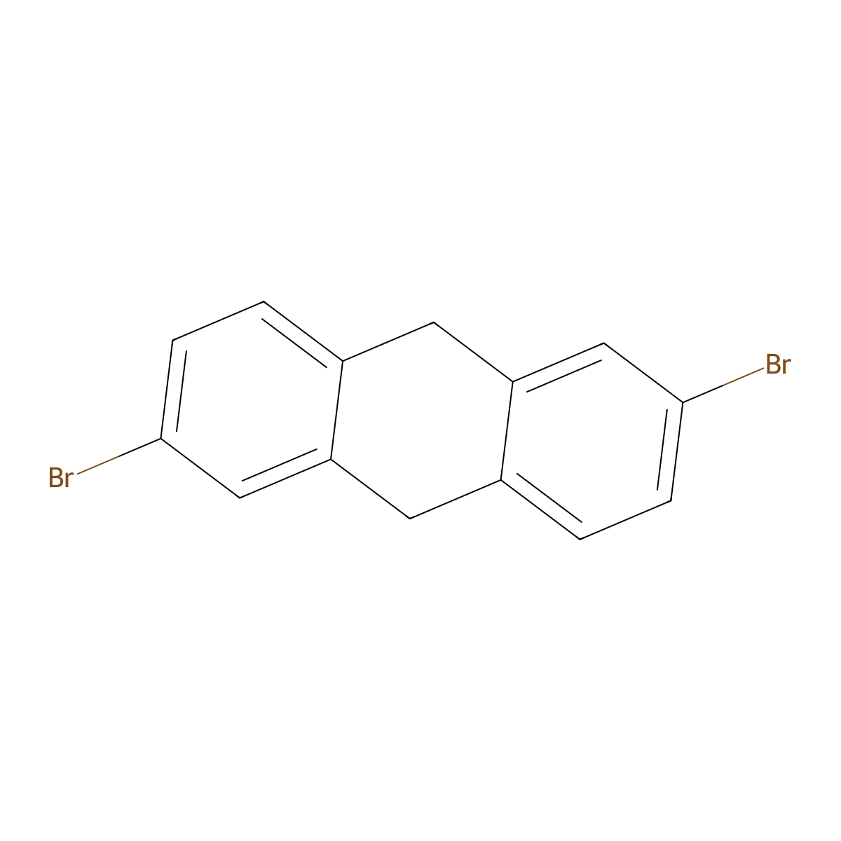 2,6-Dibromo-9,10-dihydroanthracene molecular structure, CAS 1065644-53-2