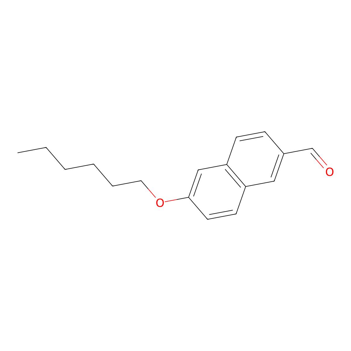 6-(Hexyloxy)-2-naphthalenecarboxaldehyde molecular structure, CAS 1065644-54-3