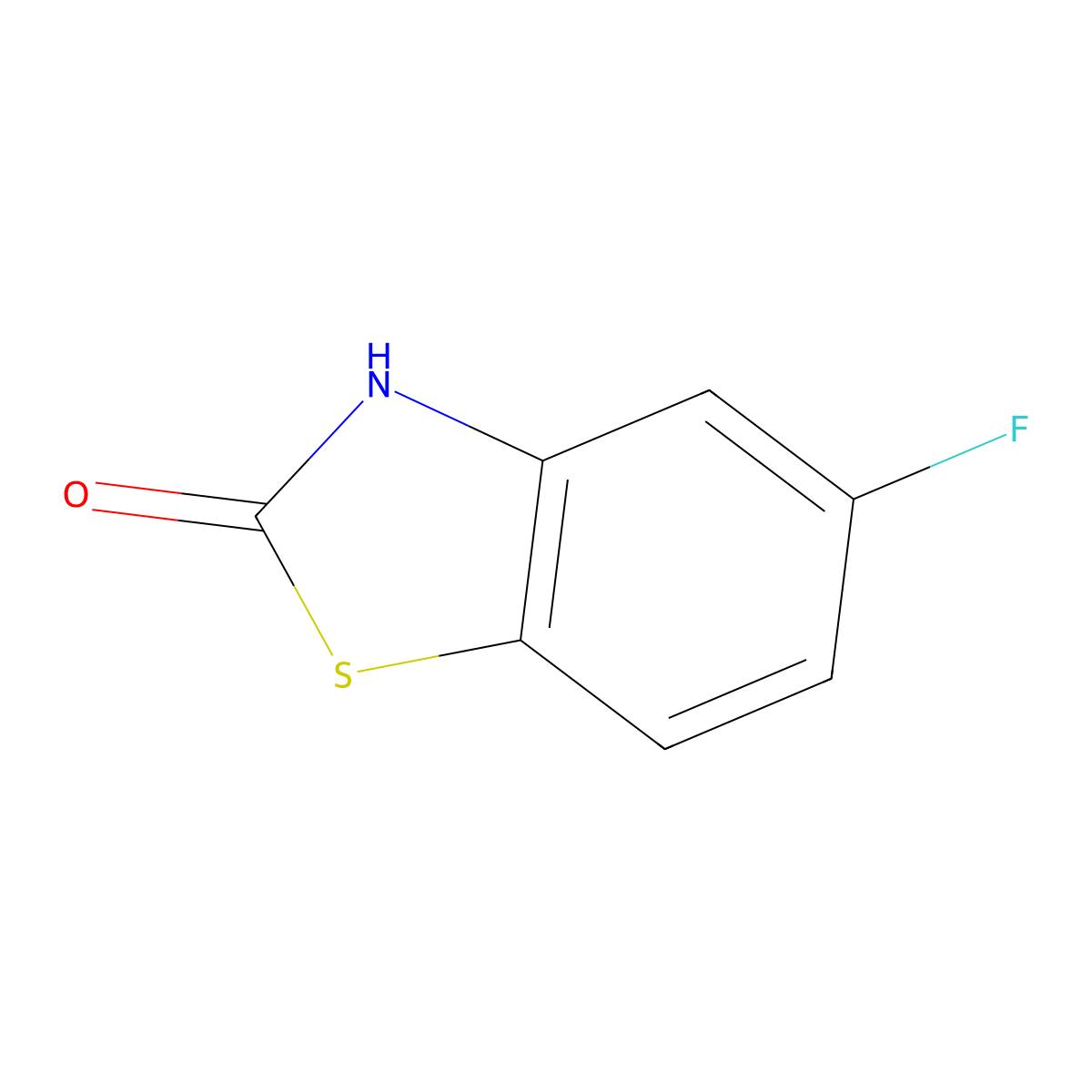 5-Fluoro-2,3-dihydro-1,3-benzothiazol-2-one molecular structure, CAS 1065678-31-0