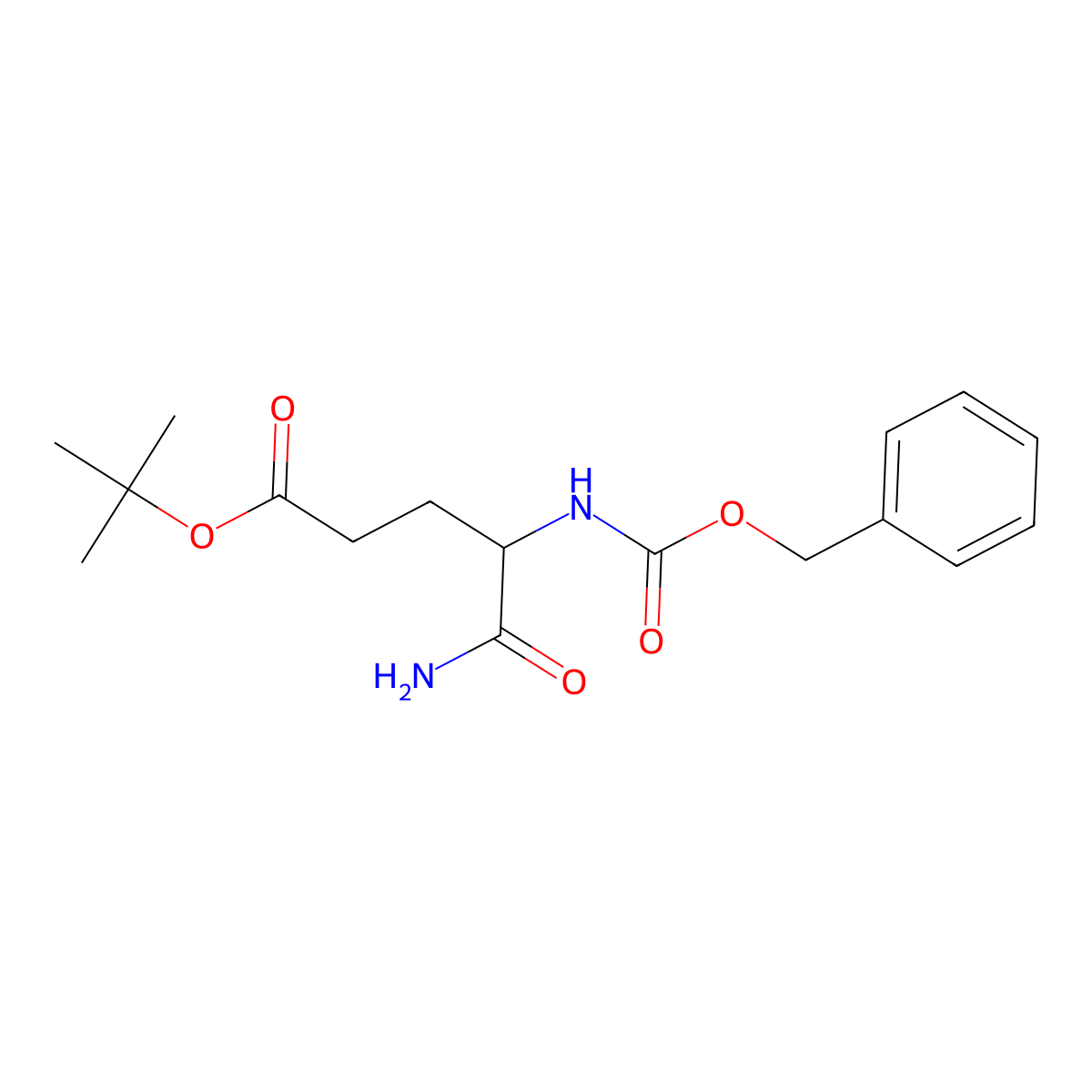 Tert-butyl 5-amino-4-(benzyloxycarbonylamino)-5-oxo-pentanoate molecular structure, CAS 106571-82-8