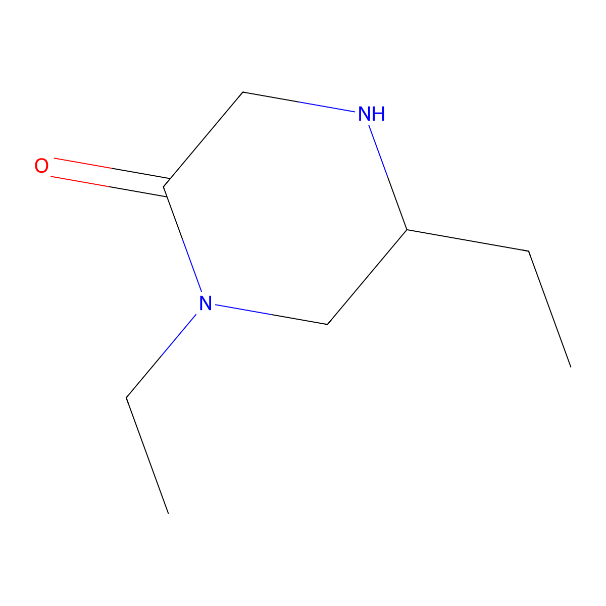 (S)-1,5-diethylpiperazin-2-one molecular structure, CAS 106576-36-7