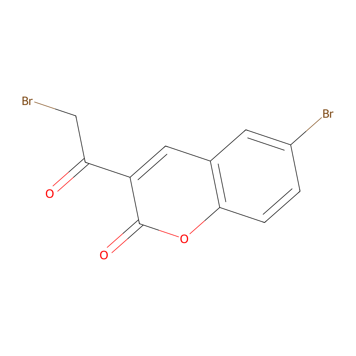 6-Bromo-3-(bromoacetyl)-2H-chromen-2-one molecular structure, CAS 106578-01-2