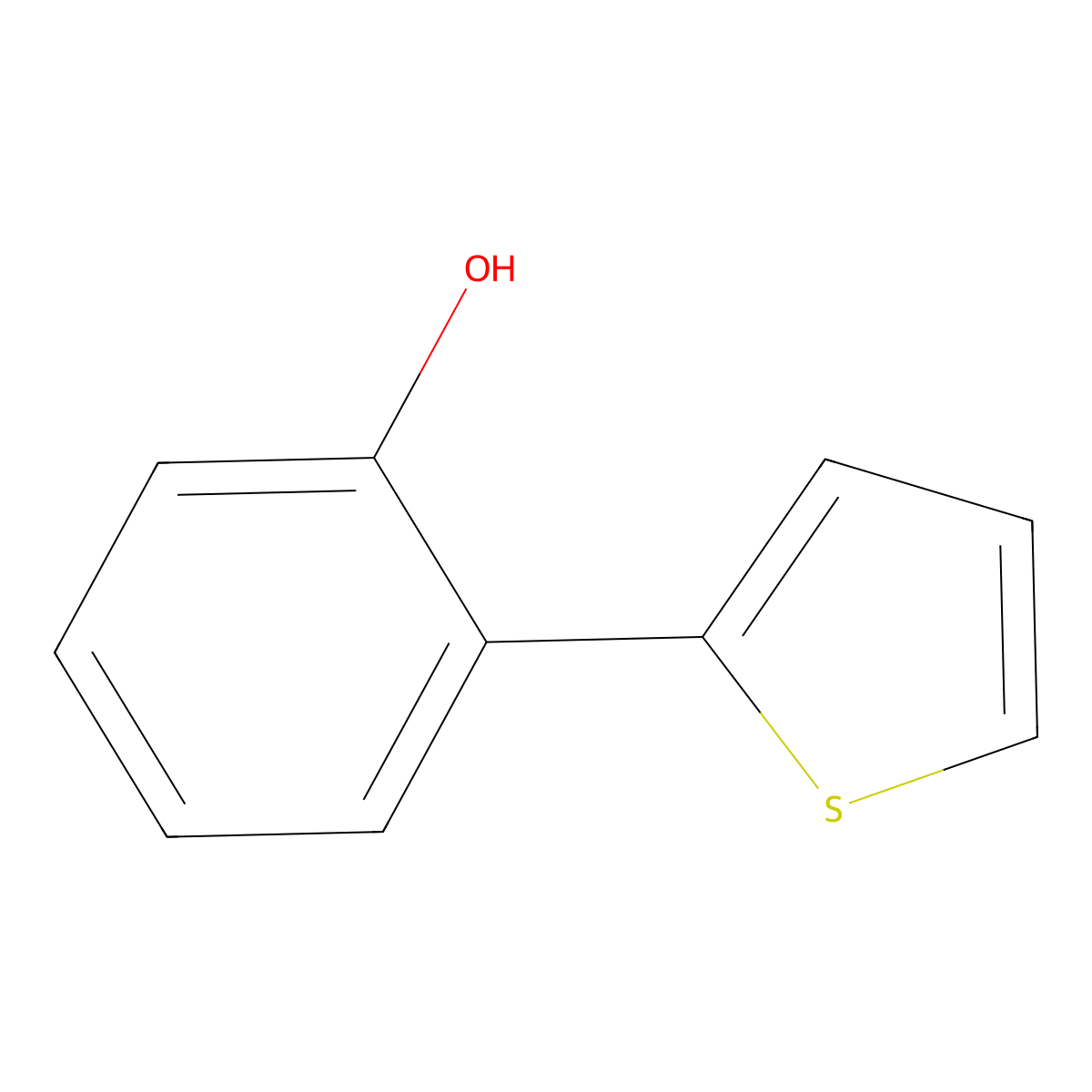 2-(Thiophen-2-yl)phenol molecular structure, CAS 106584-13-8