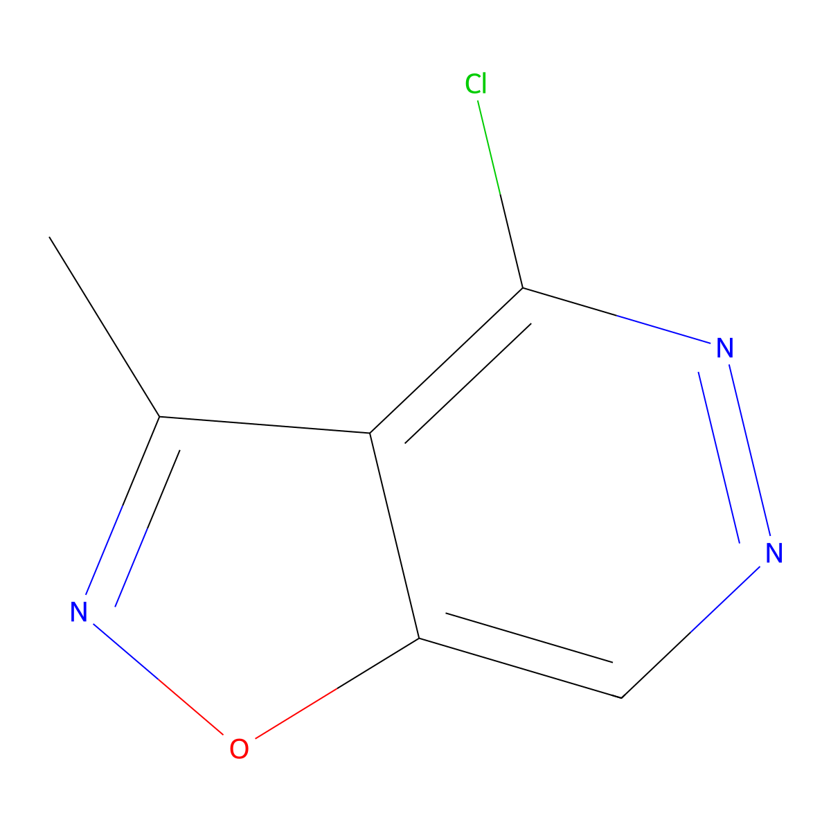 4-Chloro-3-methylisoxazolo[4,5-d]pyridazine molecular structure, CAS 106584-75-2