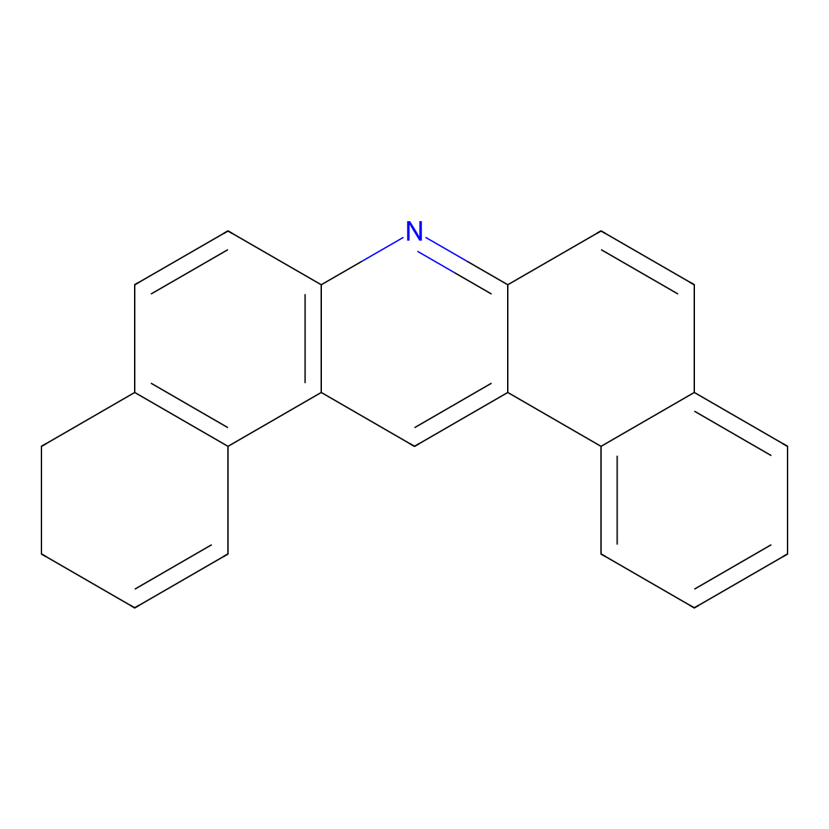Dibenz(a,j)acridine, 3,4-dihydro- molecular structure, CAS 106589-49-5