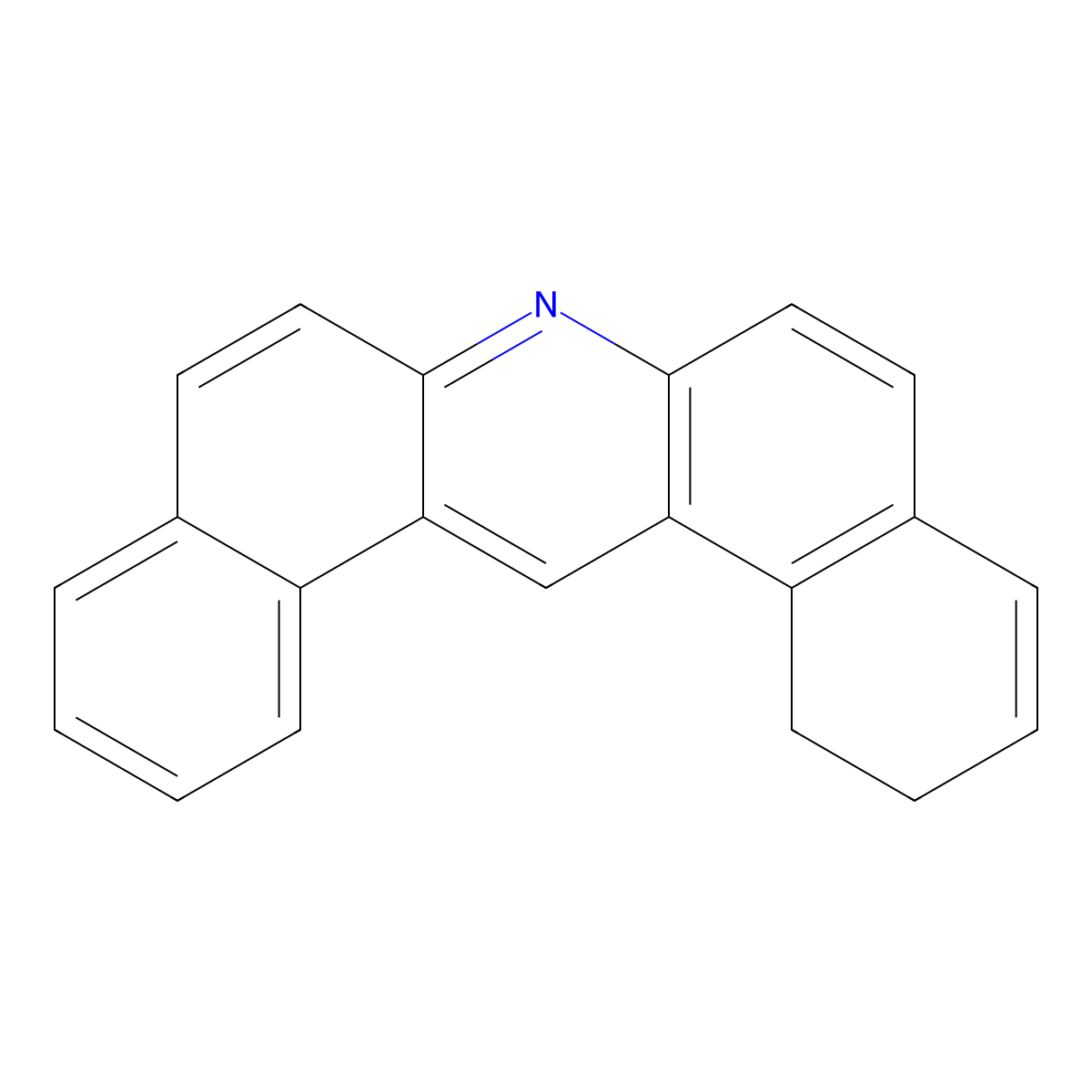 1,2-Dihydrodibenz(a,j)acridine molecular structure, CAS 106589-50-8